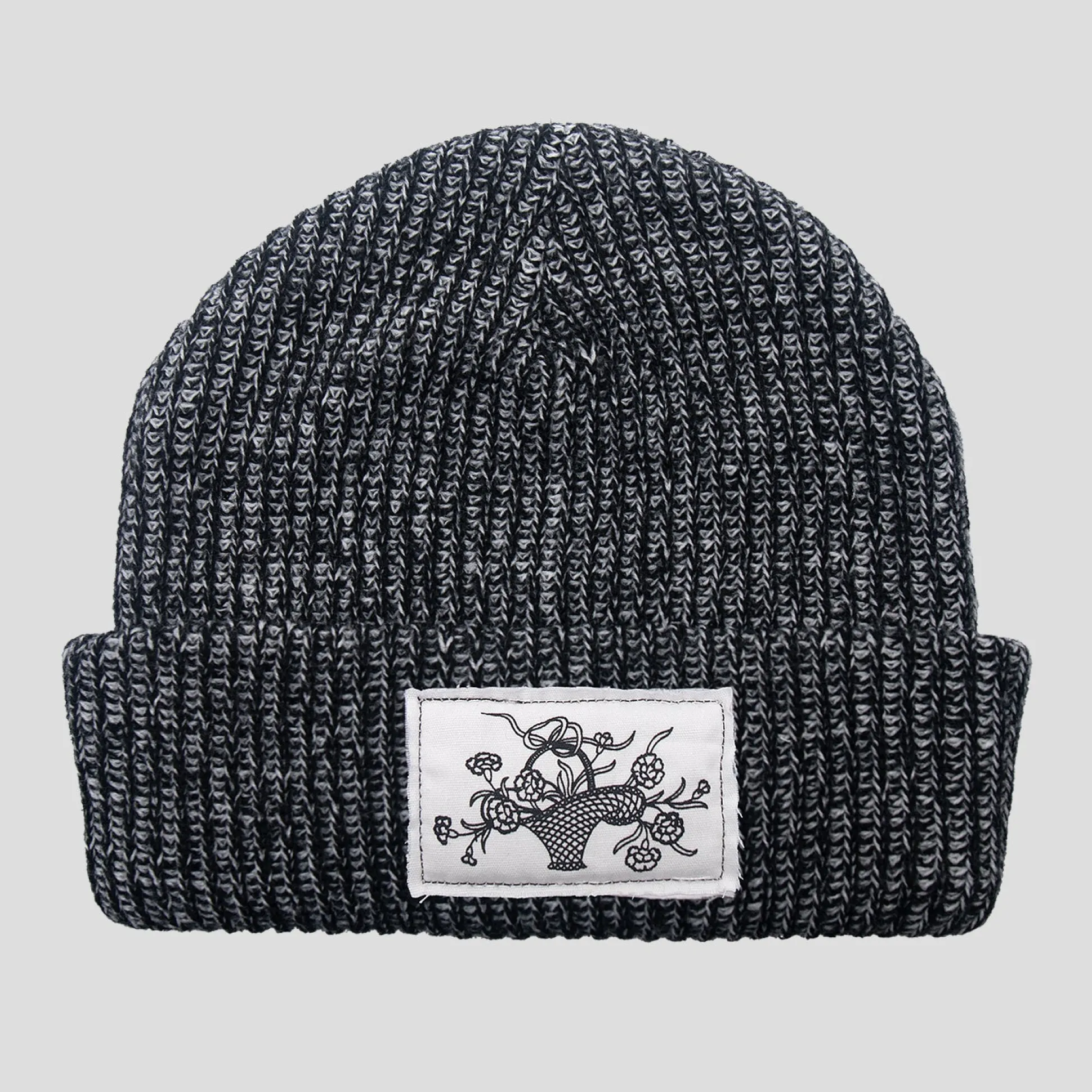 Pass~Port Edible Flowers Beanie - Black / White Speckle