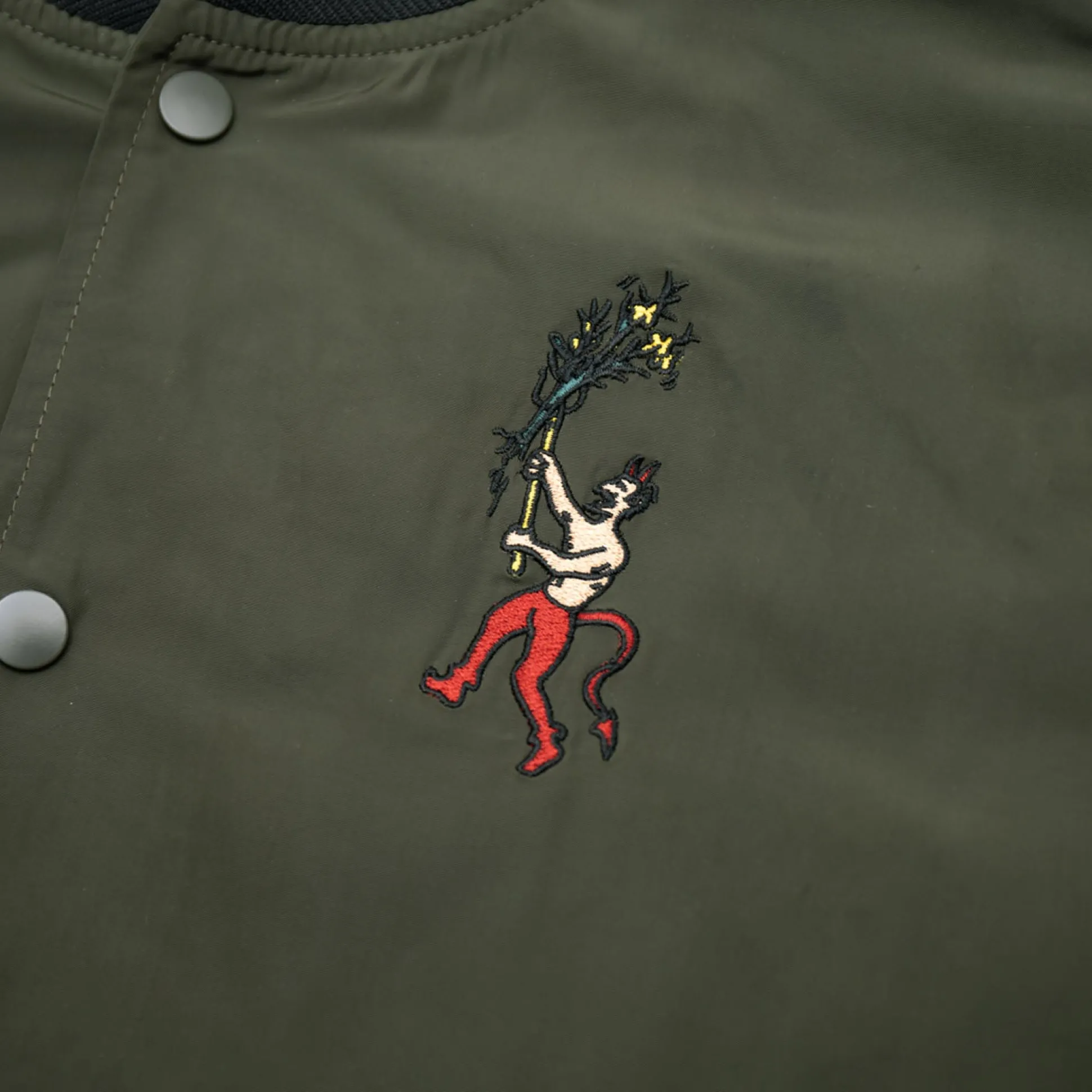 Pass~Port Gardening Satin Jacket - Forest Green