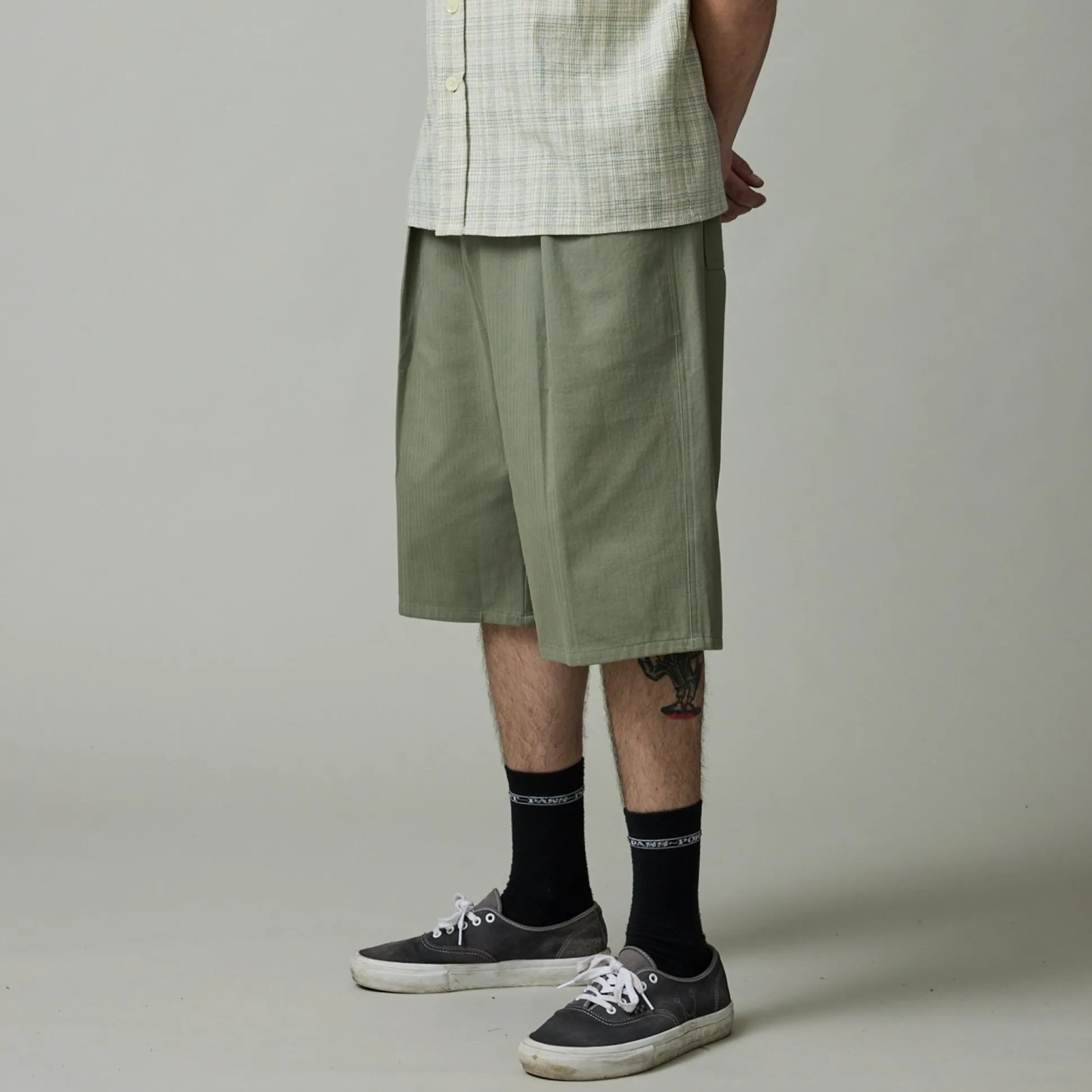 Pass~Port Herringbone Leagues Club Short - Sage