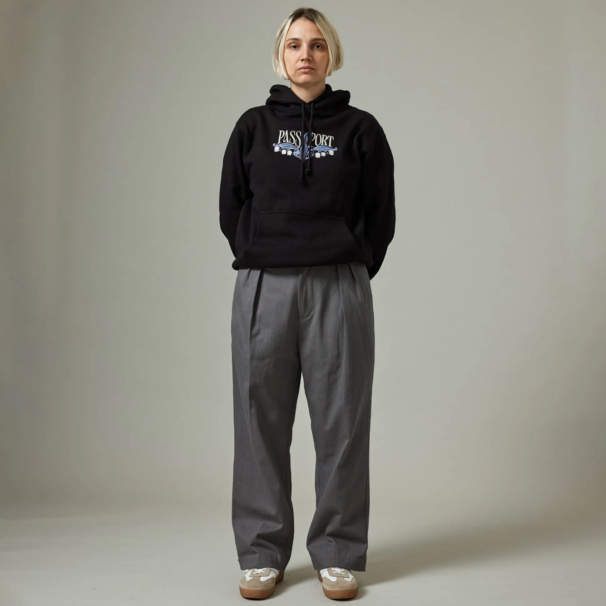 Pass~Port Herringbone Leagues Club Pant - Grey