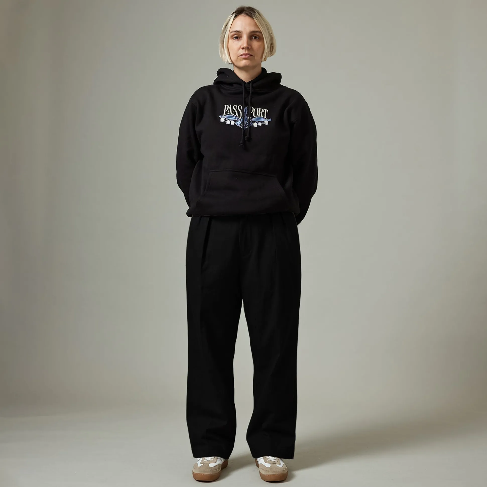 Pass~Port Herringbone Leagues Club Pant - Black