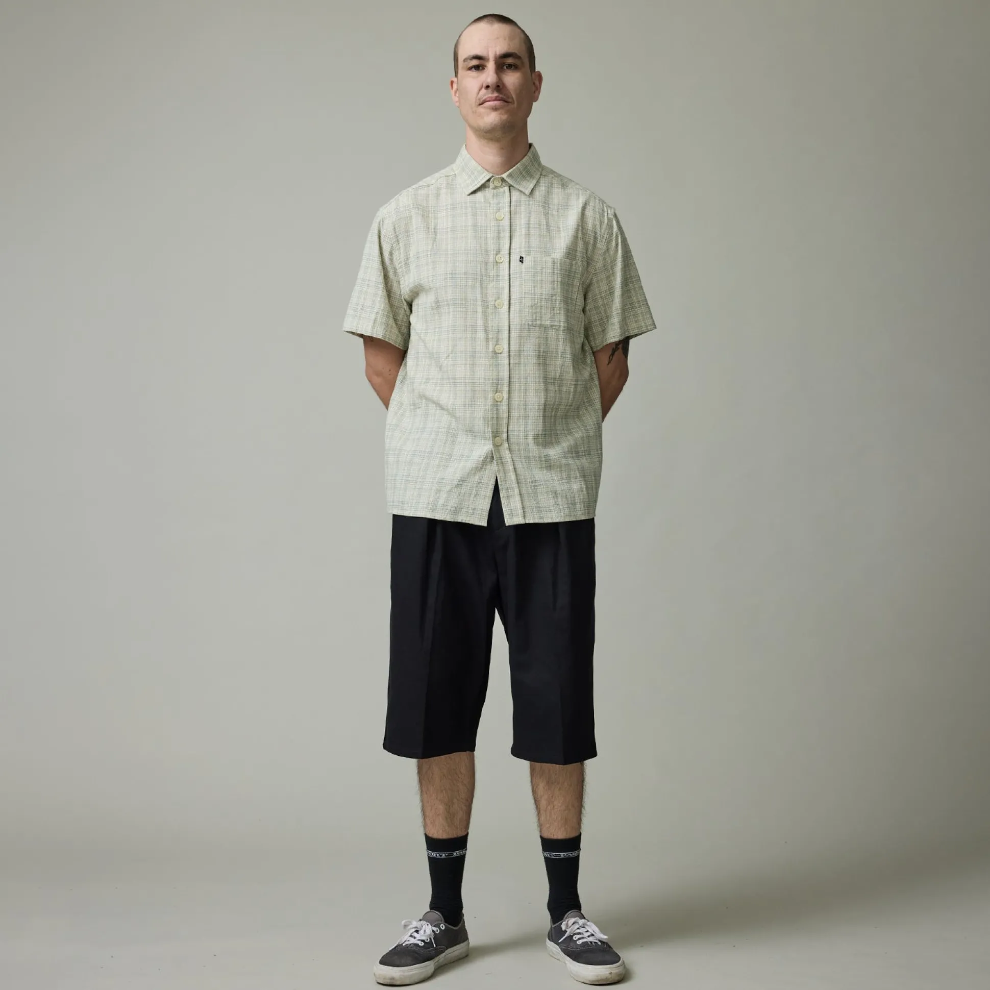 Pass~Port Herringbone Leagues Club Short - Black