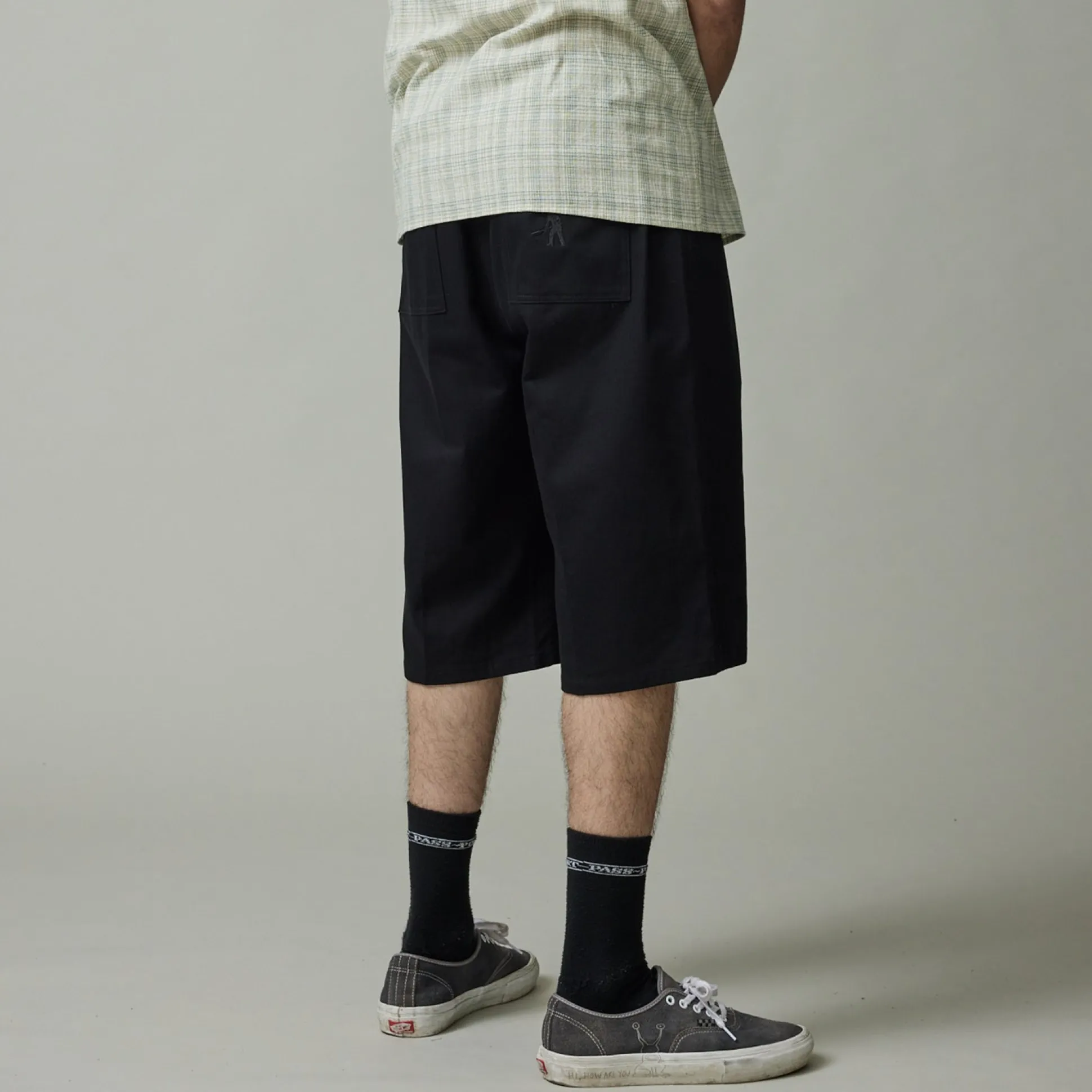 Pass~Port Herringbone Leagues Club Short - Black