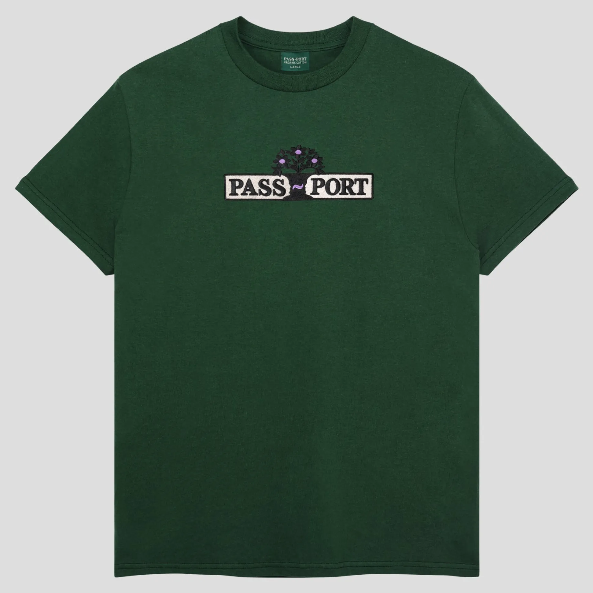 Pass~Port House Plant Organic Tee - Gumnut Green