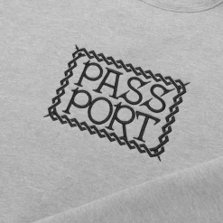 Pass~Port Invasive Embroidered Sweater - Ash