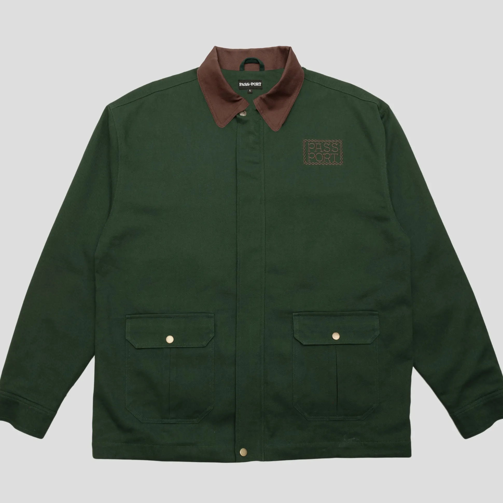Pass~Port Invasive Logo Yard Jacket - Forest Green
