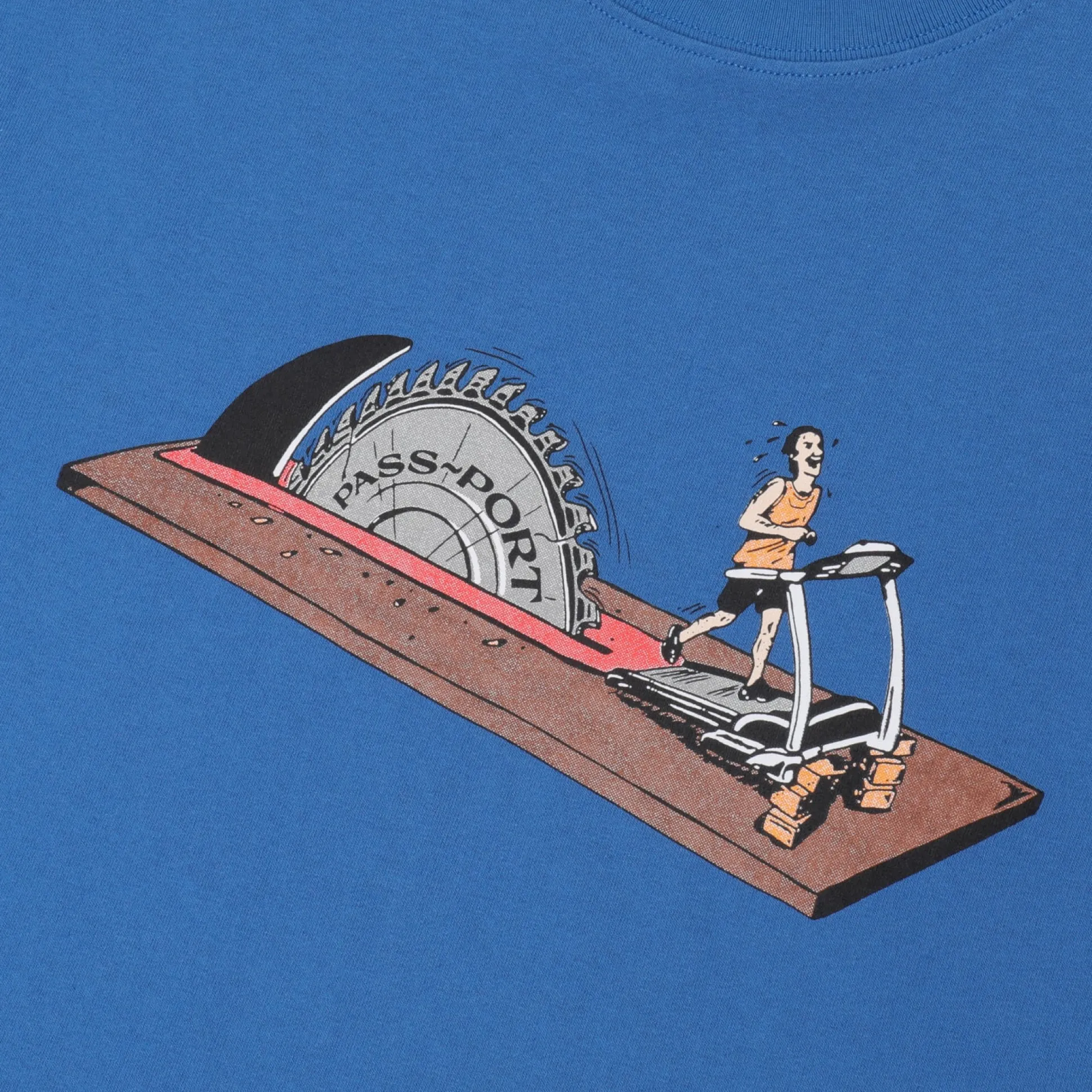 Pass~Port Keep Running Tee - Washed Royal Blue
