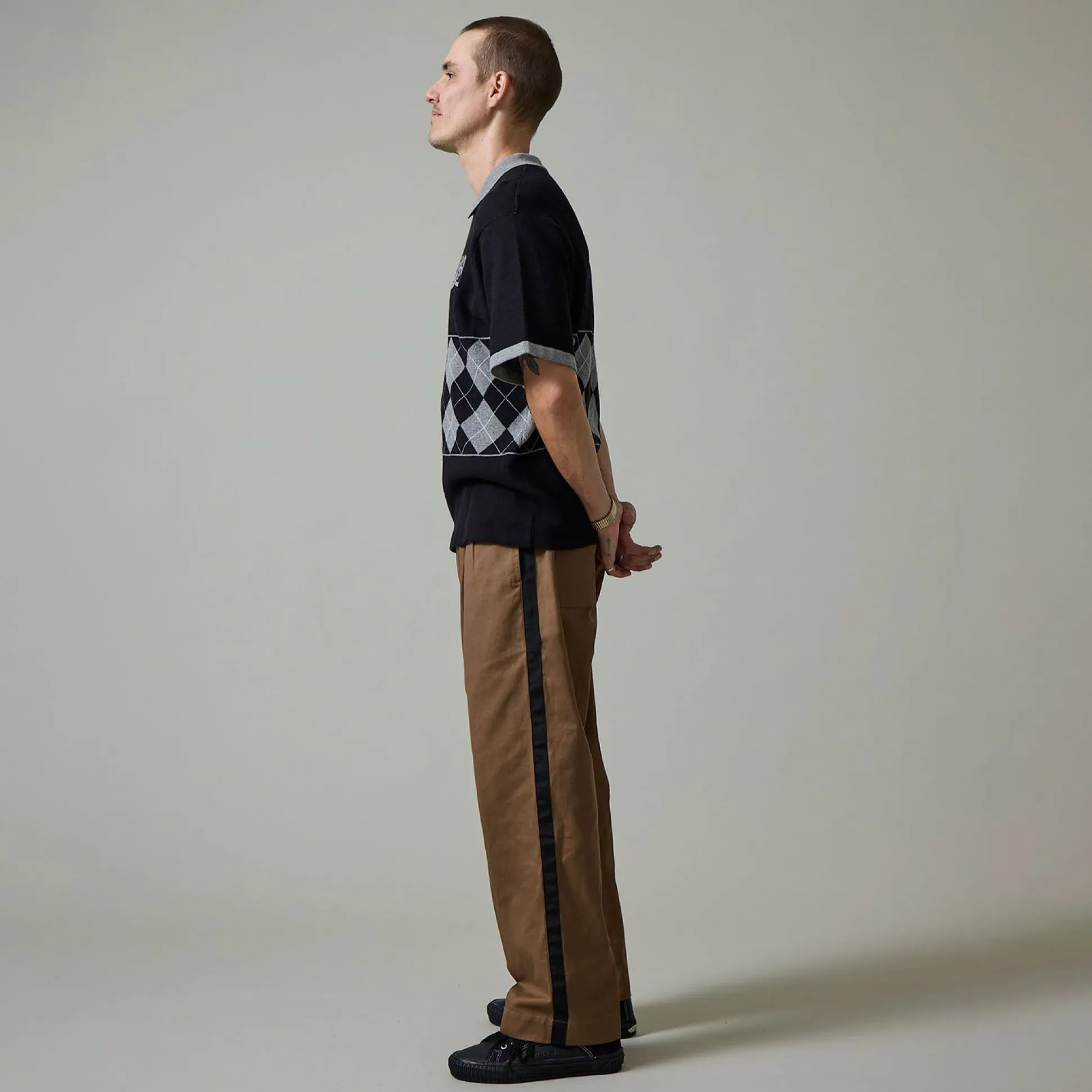 Pass~Port Leagues Club Striped Pant - Taupe / Black