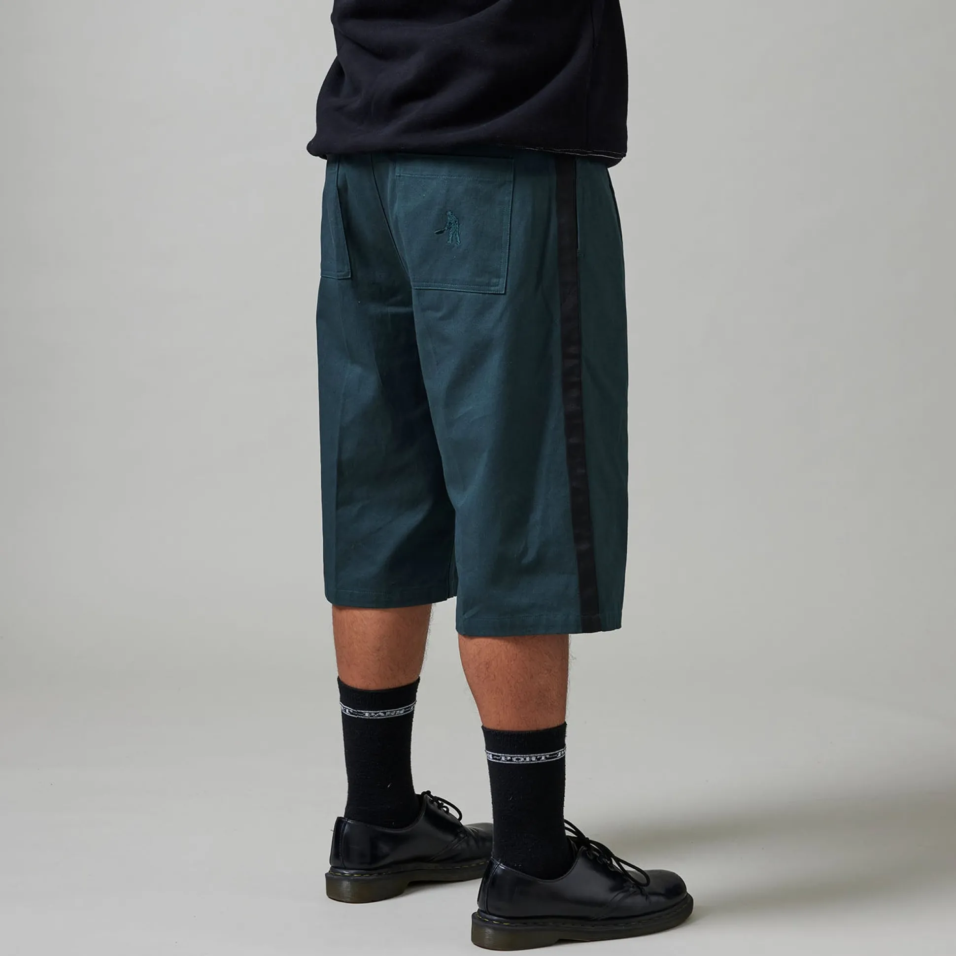 Pass~Port Leagues Club Striped Short - Dark Teal / Black