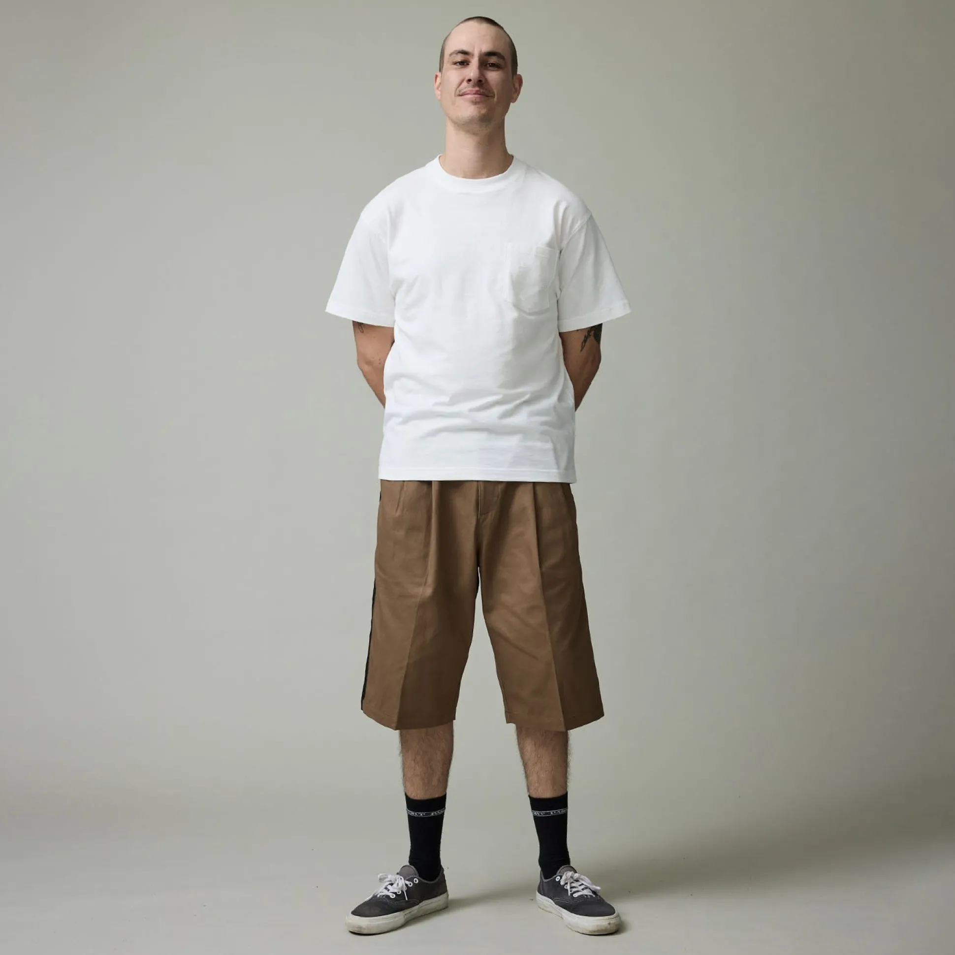 Pass~Port Leagues Club Striped Short - Taupe / Black