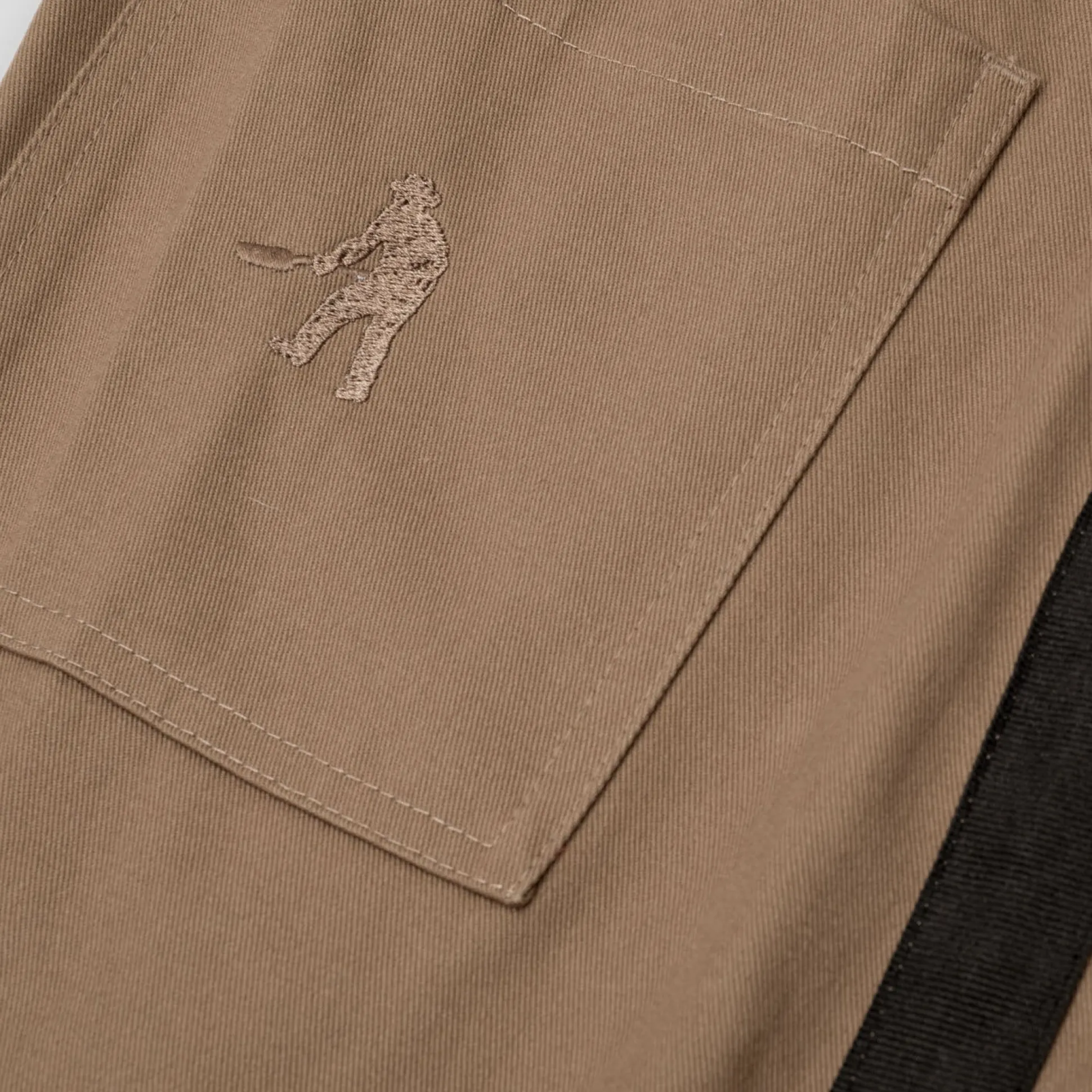 Pass~Port Leagues Club Striped Short - Taupe / Black