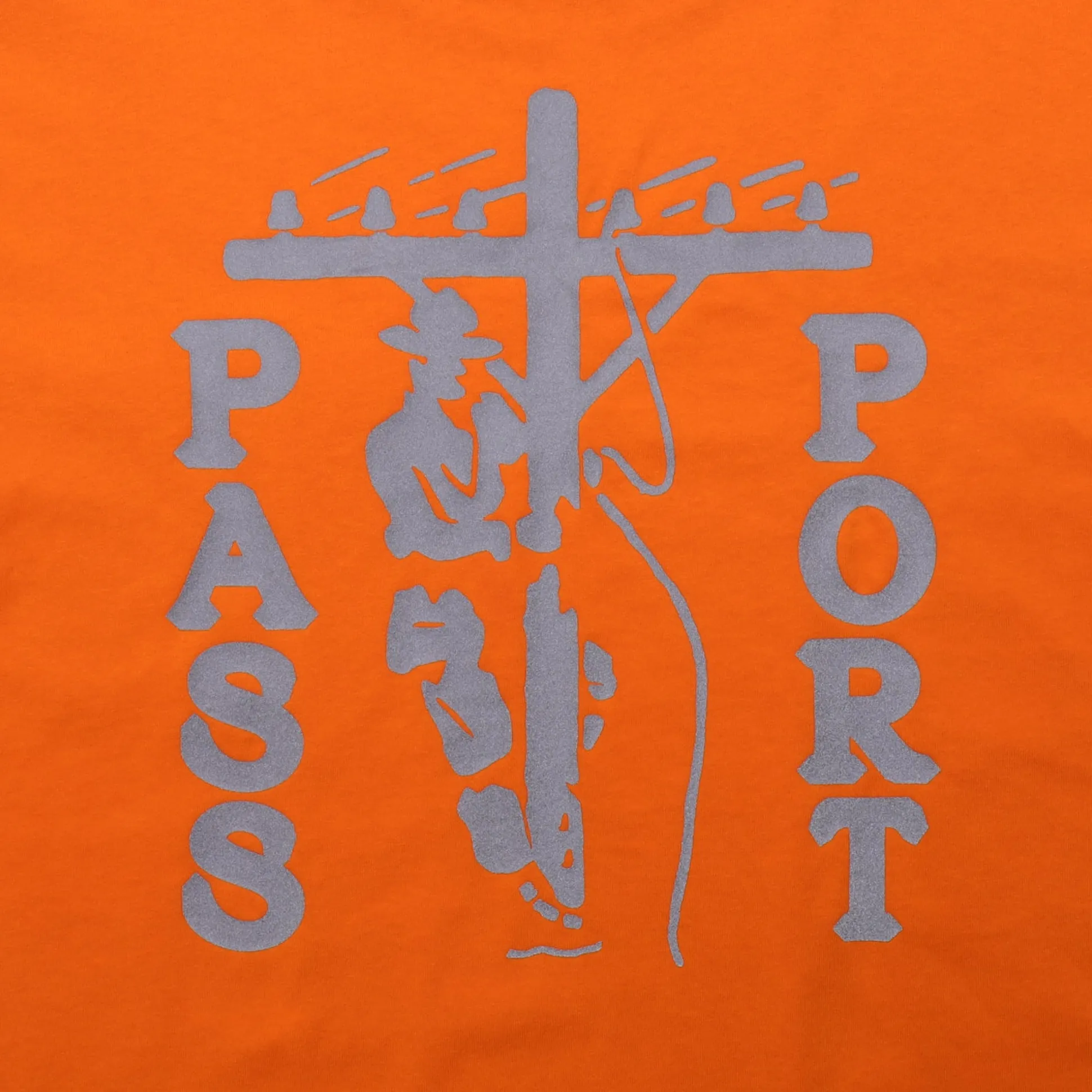 Pass~Port Line~Worx Pocket Tee - Safety Orange