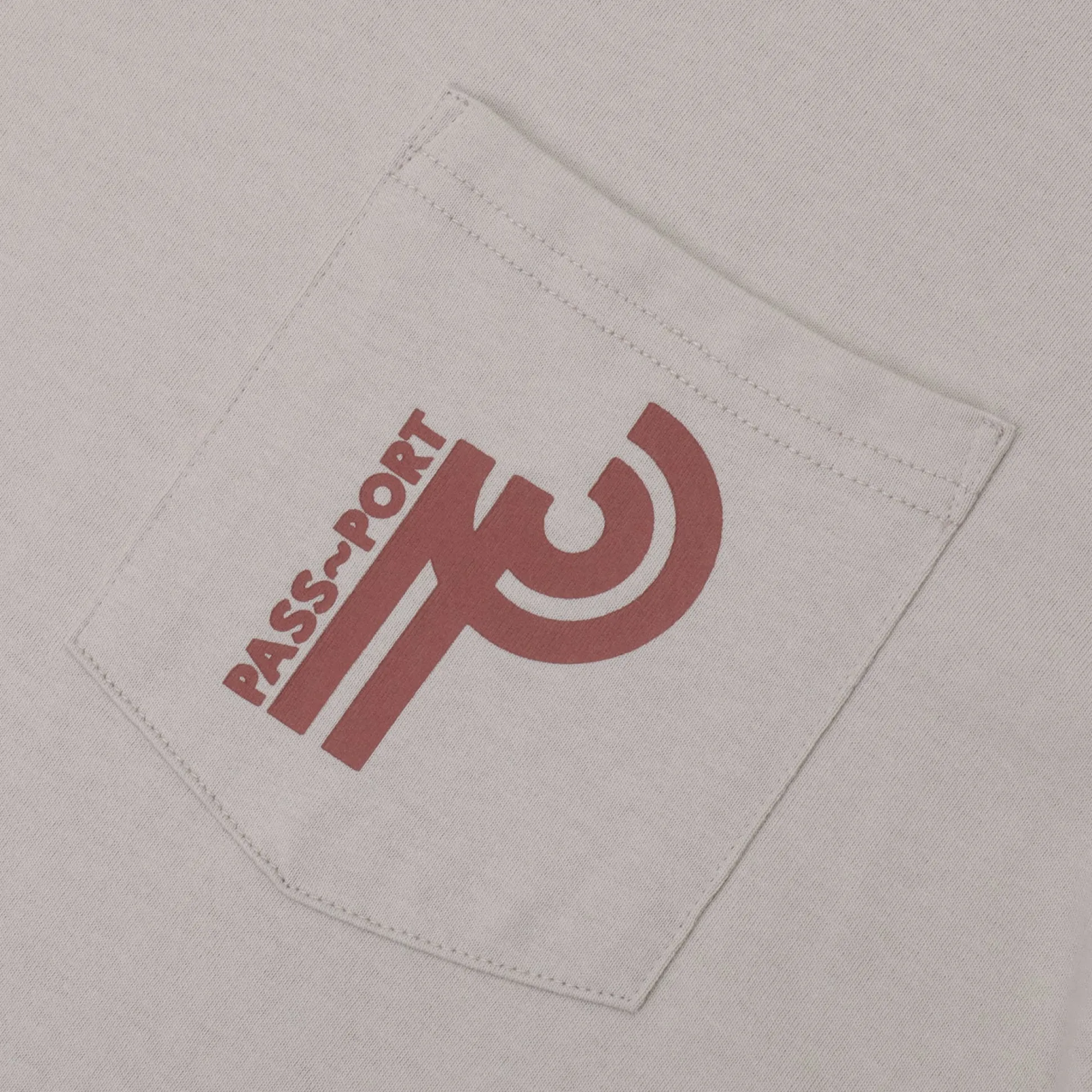 Pass~Port Long Con Pocket Tee - Stone