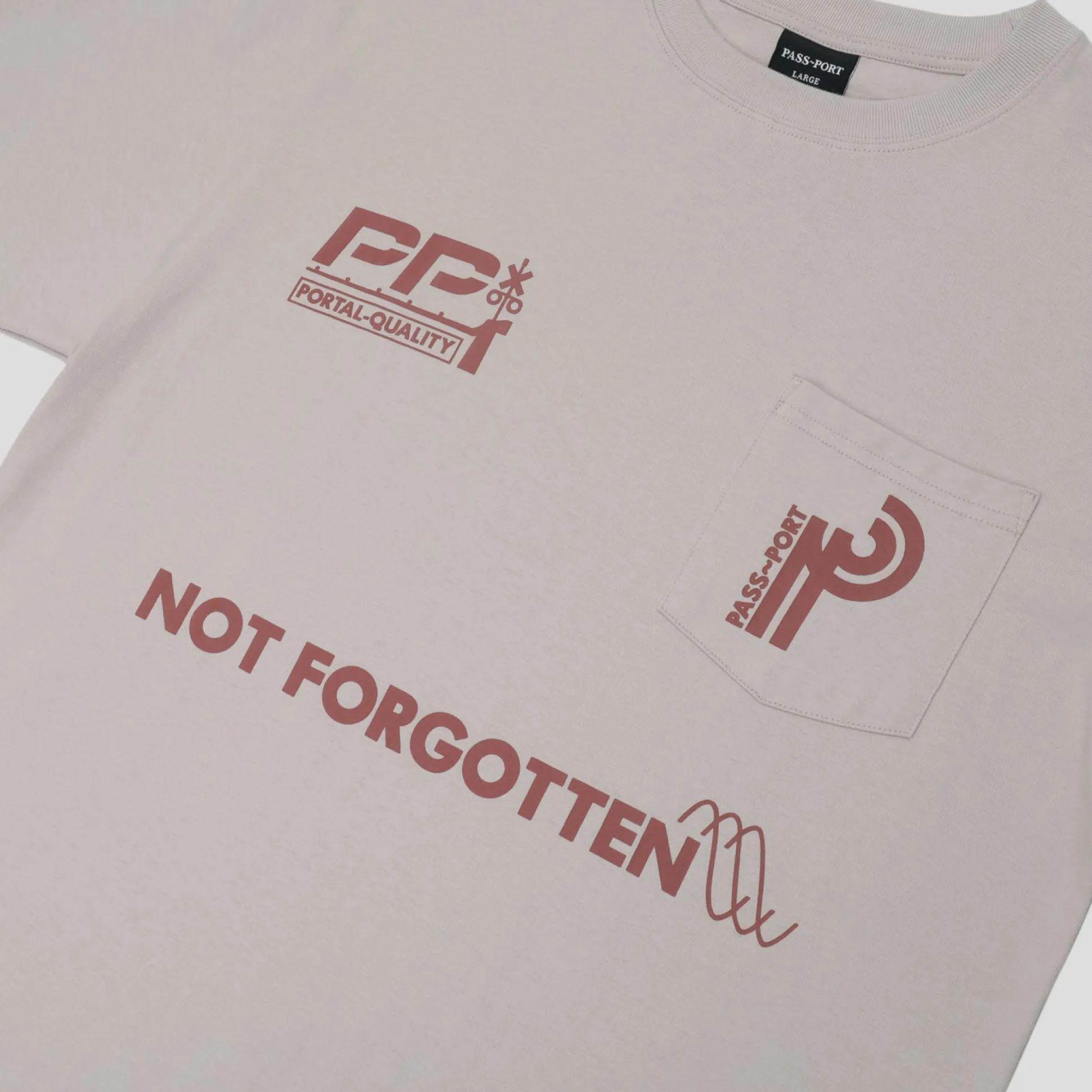 Pass~Port Long Con Pocket Tee - Stone