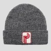 Pass~Port Long Con Waffle Knit Beanie - Grey Speckle