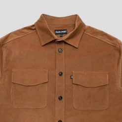 Pass~Port Micro Cord Workers Shirt - Caramel