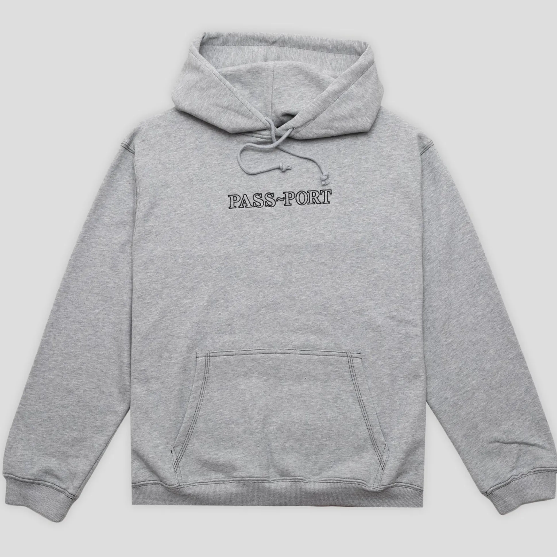 Pass~Port Official Organic Cotton Hoodie - Ash