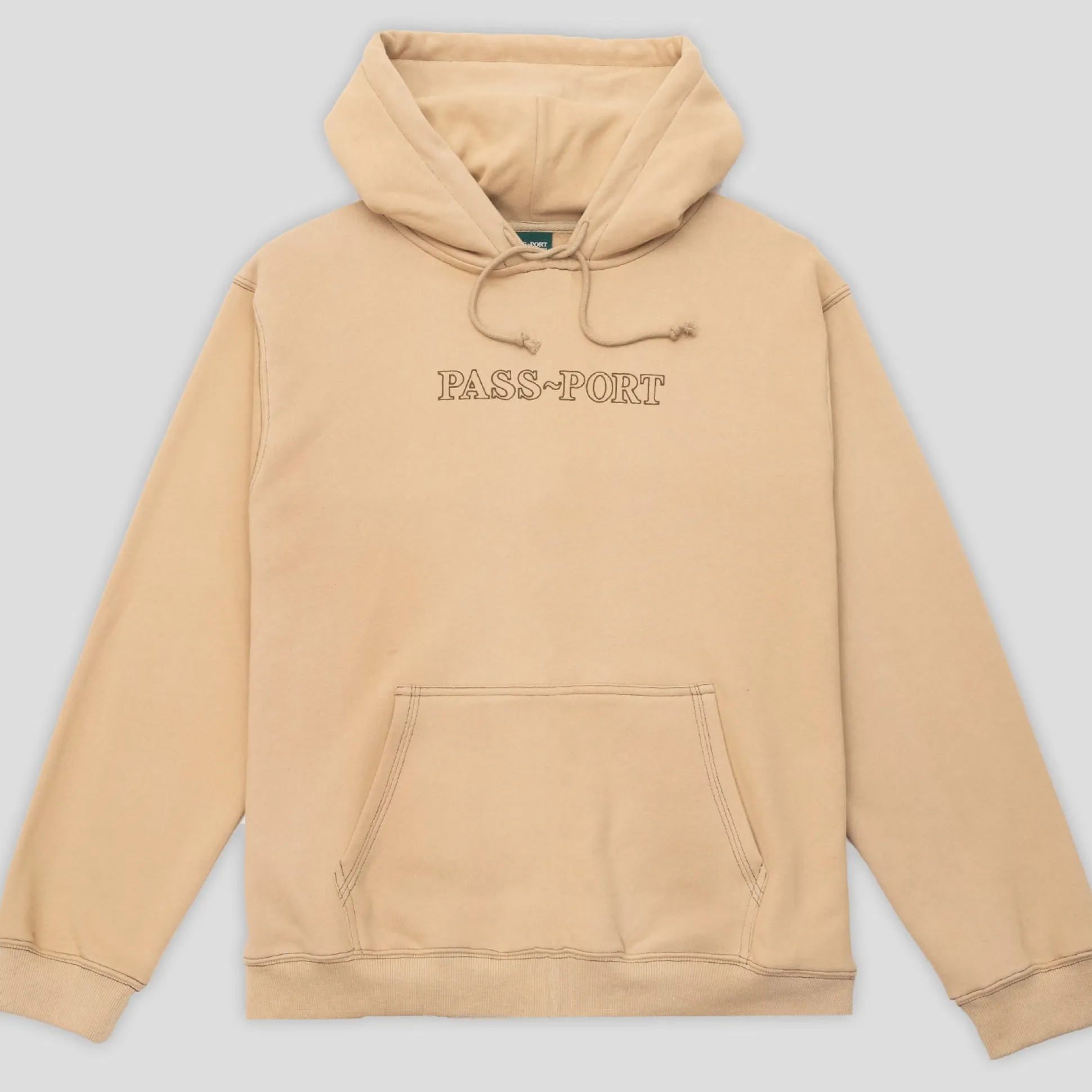 Pass~Port Official Organic Cotton Hoodie - Sand