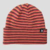 Pass~Port Organic Cotton Stripe Knit Beanie - Orange Multi