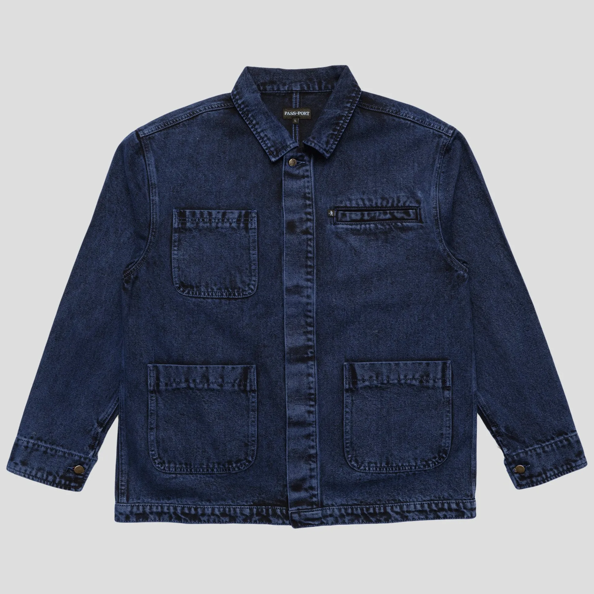 Pass~Port Painters Jacket - Navy Over-Dye