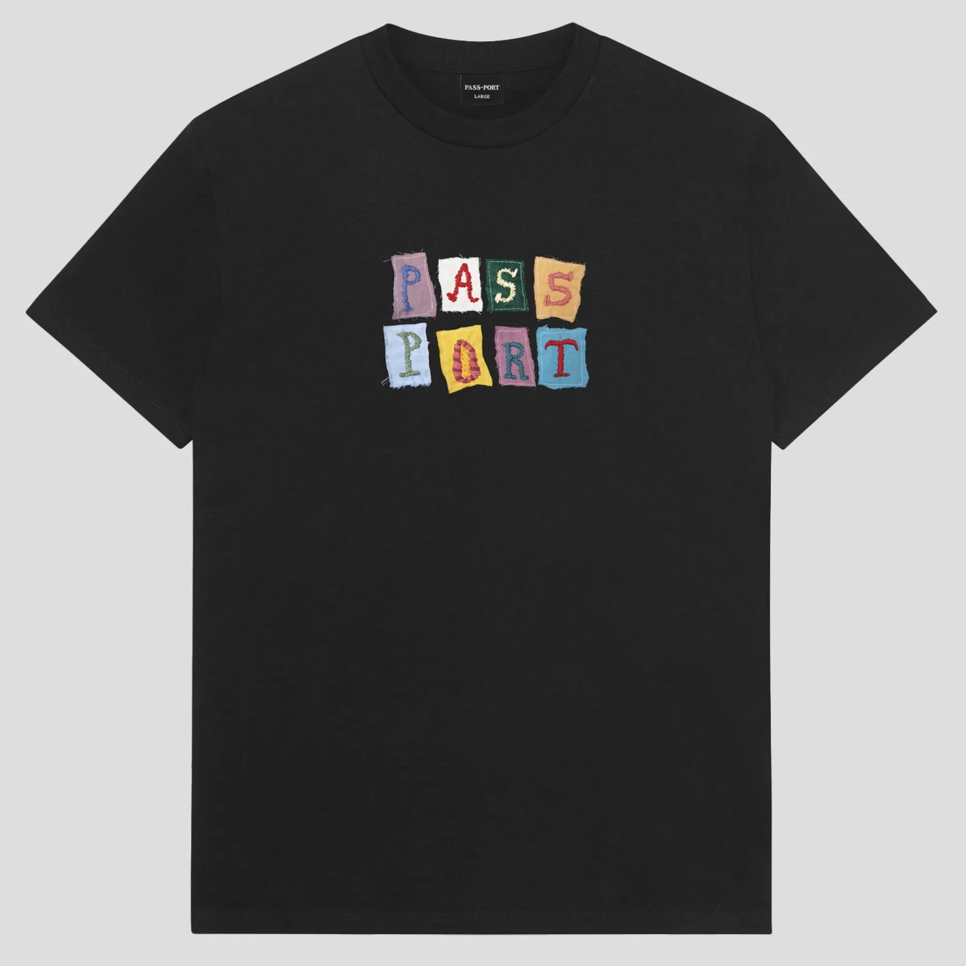 Pass~Port Patchwork Tee - Black
