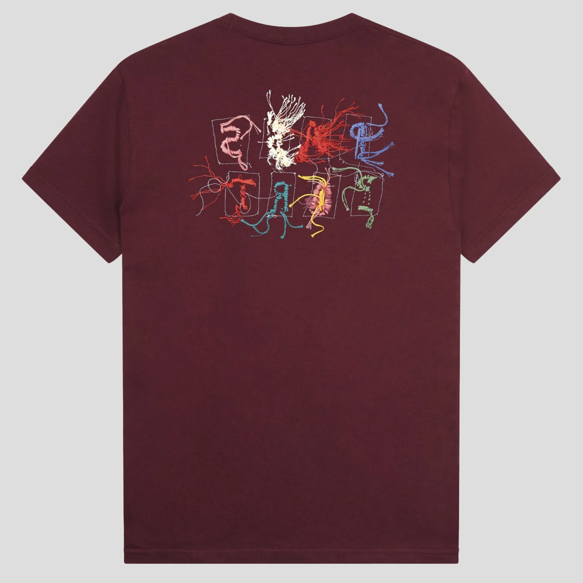 Pass~Port Patchwork Tee - Maroon