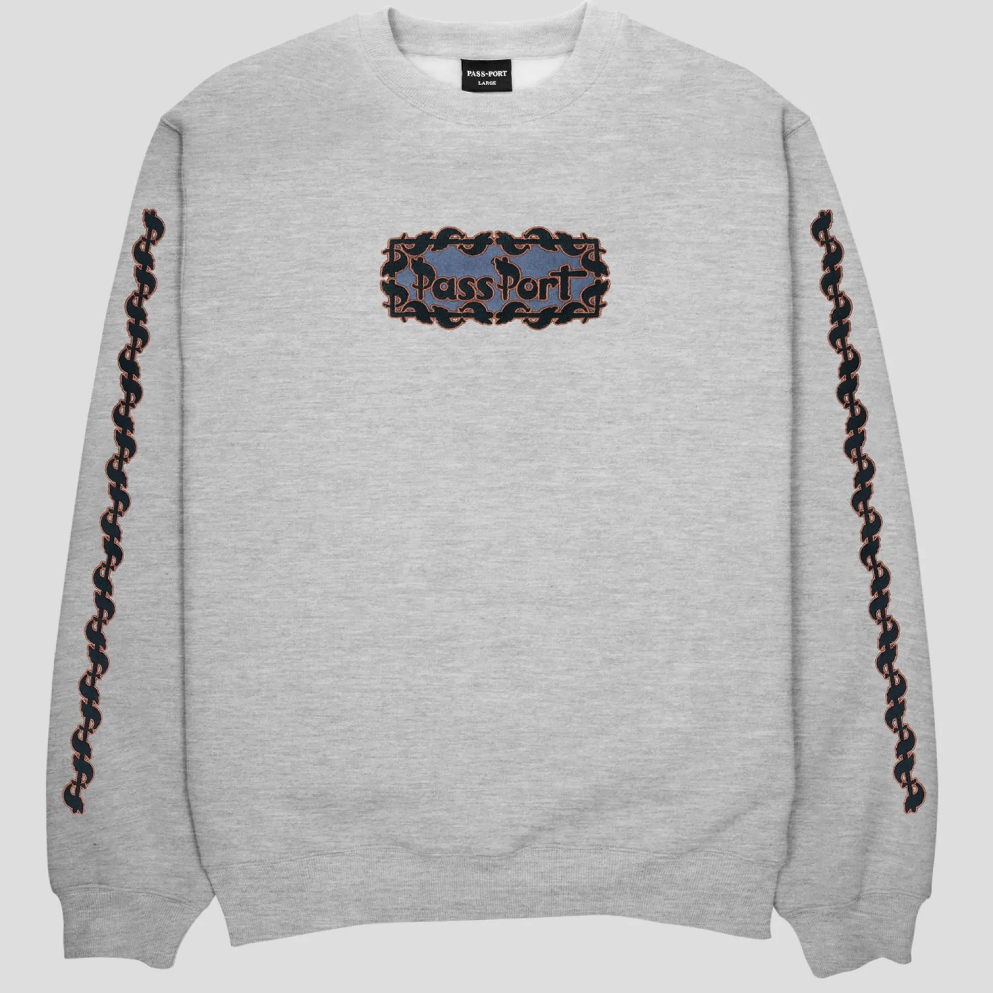 Pass~Port Pattoned Sweater - Ash