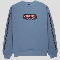 Pass~Port Pattoned Sweater - Washed out Blue
