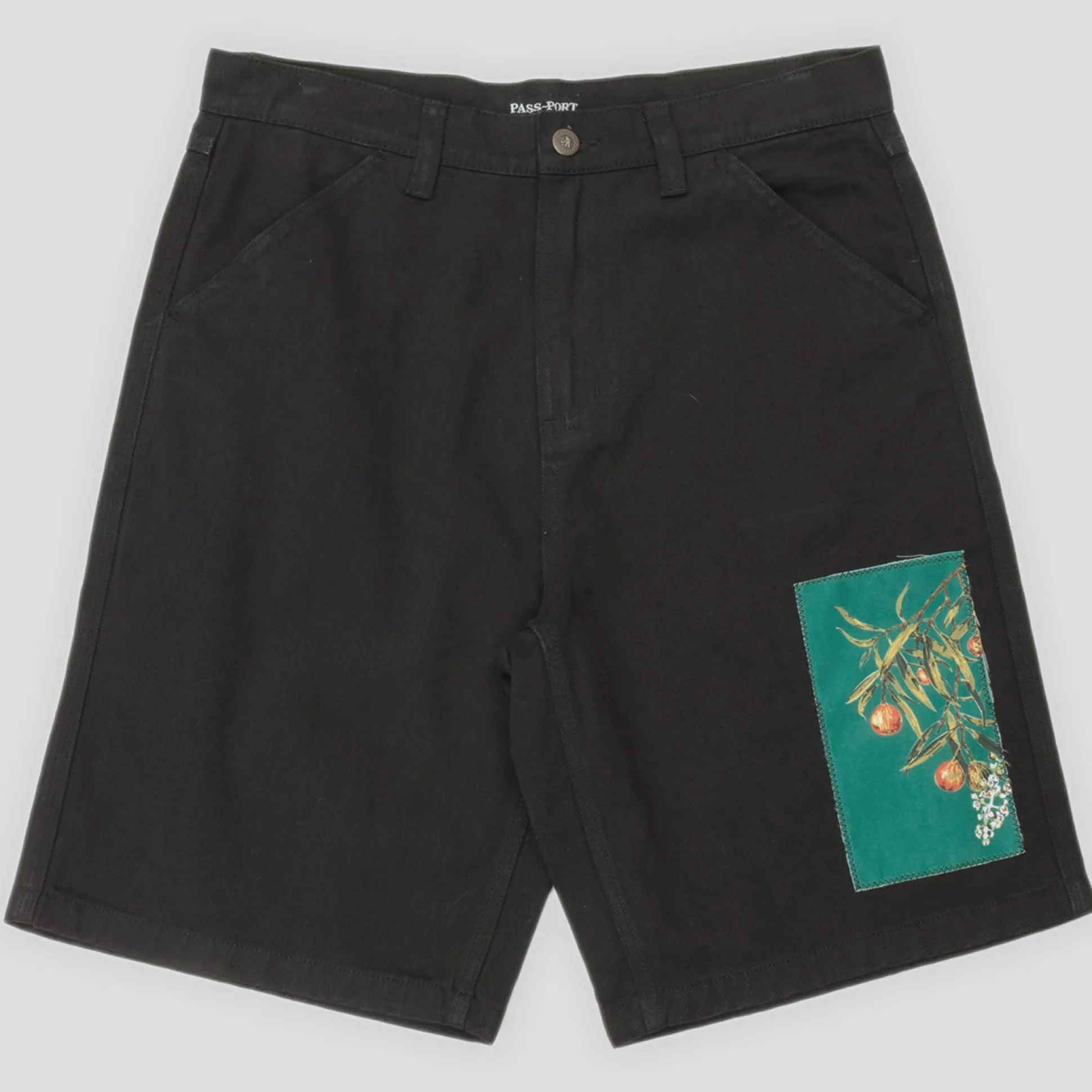 Pass~Port Quandong Workers Club Jean Short - Washed Black