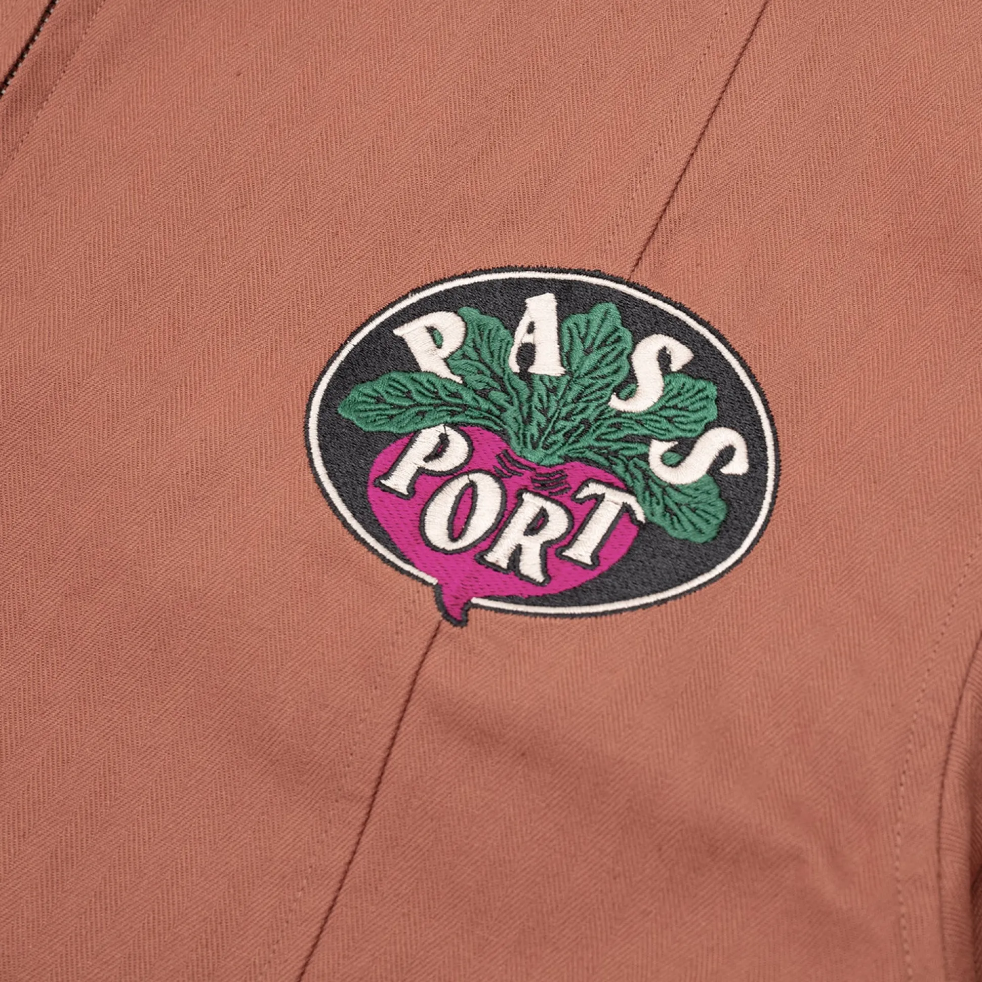 Pass~Port Radish Herringbone Workers Jacket - Deep Rust
