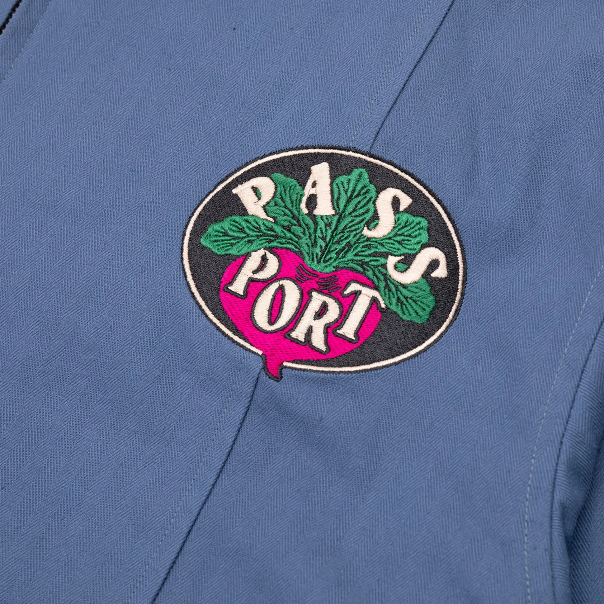 Pass~Port Radish Herringbone Workers Jacket - Harbour Blue