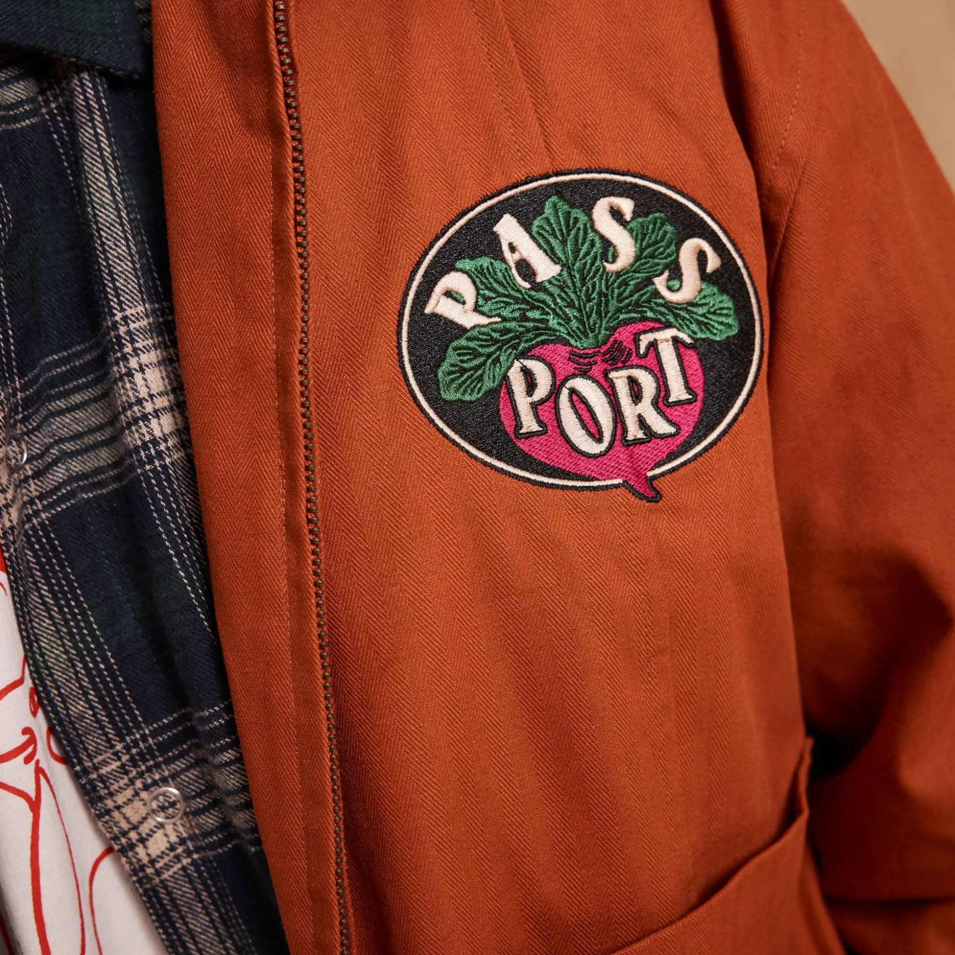Pass~Port Radish Herringbone Workers Jacket - Harbour Blue