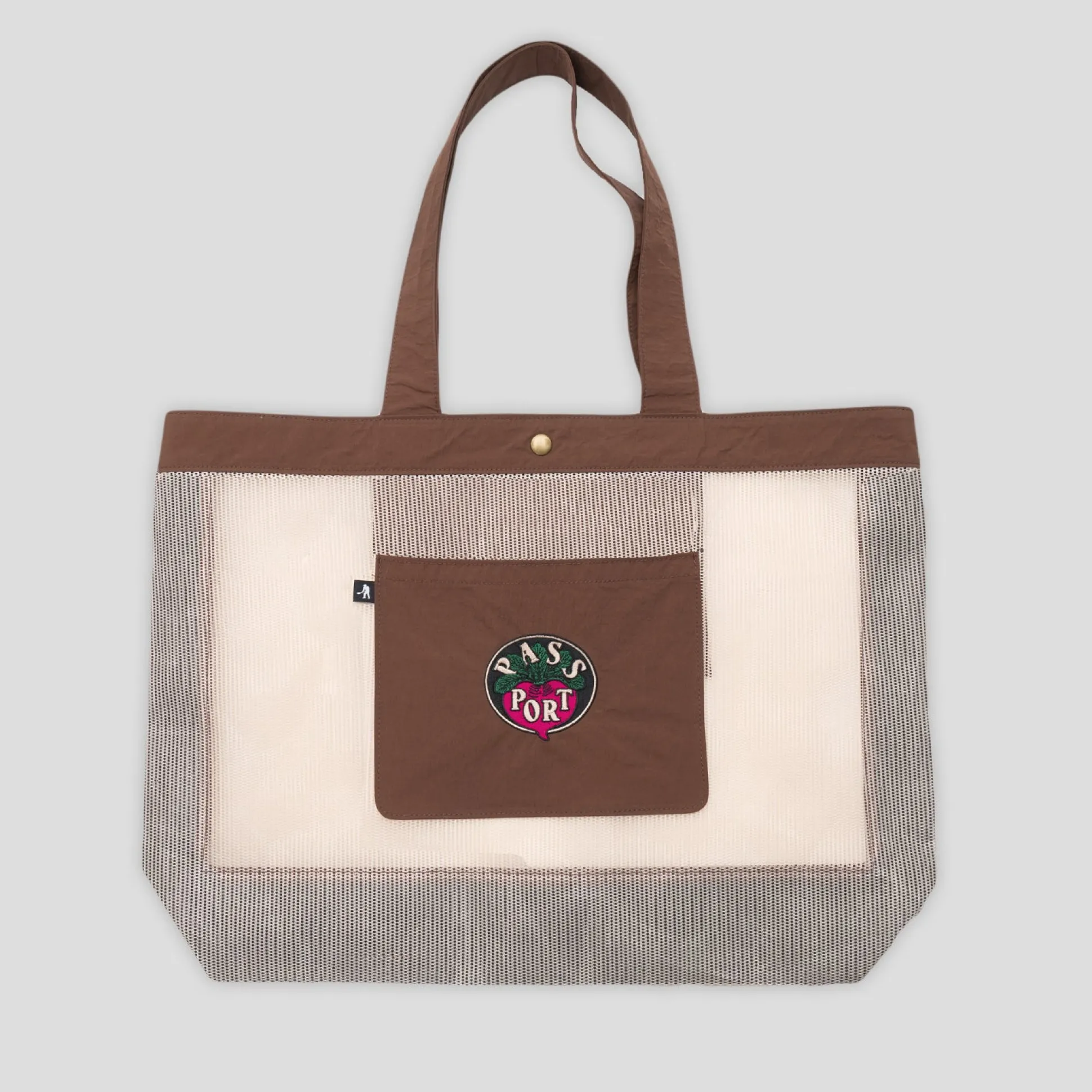 Pass~Port Radish RPET Mesh Tote Bag - Brown