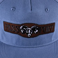 Pass~Port Ram Heavy Canvas Workers Cap - Steel Blue
