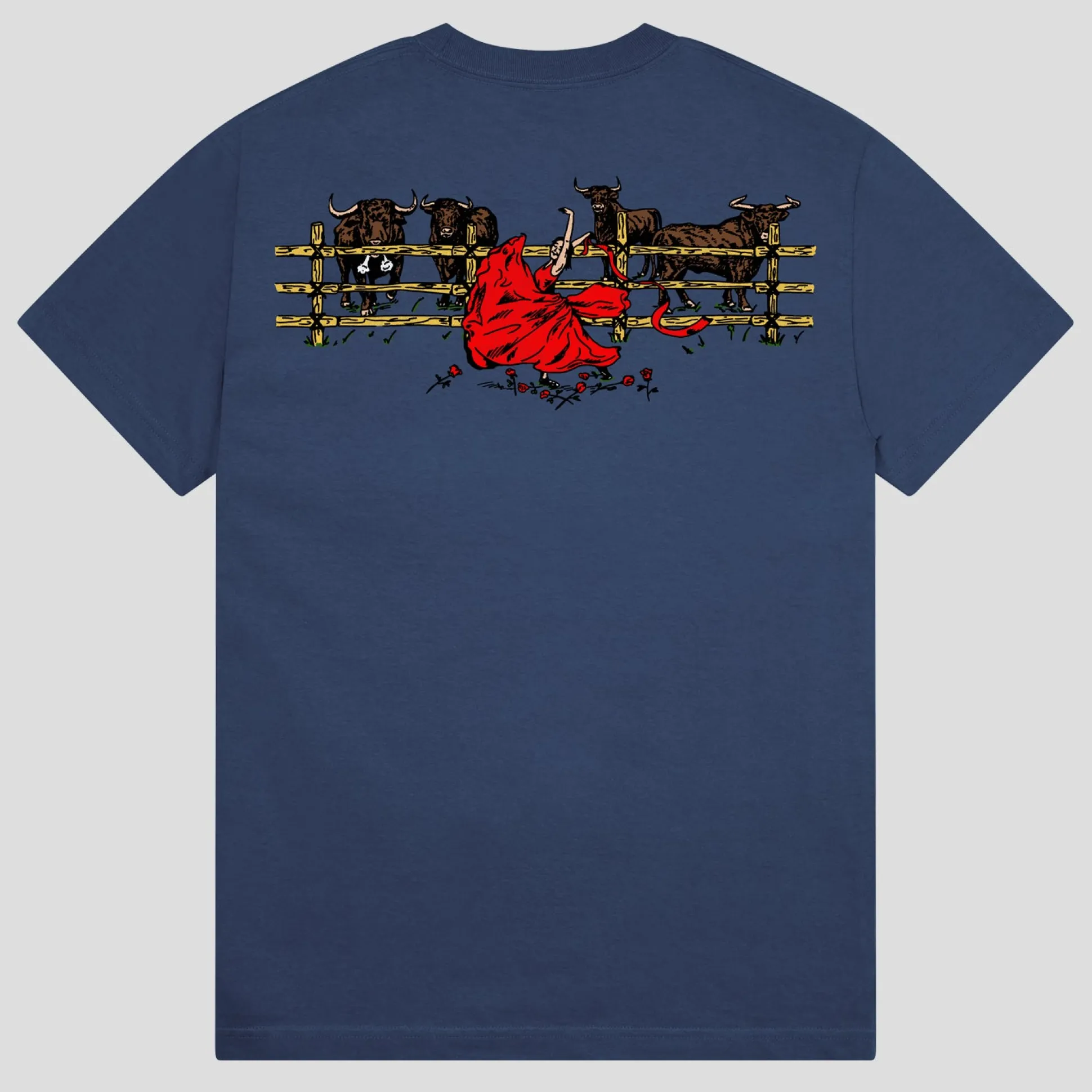 Pass~Port Red Flag Tee - Harbour Blue