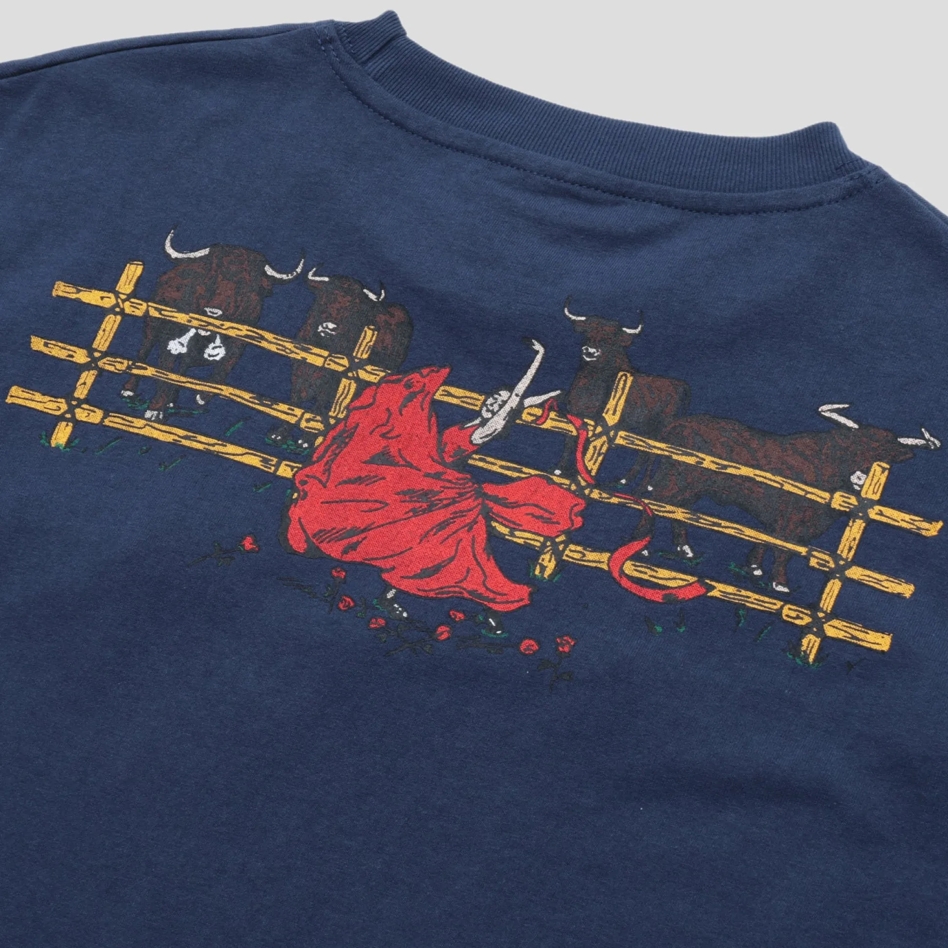 Pass~Port Red Flag Tee - Harbour Blue