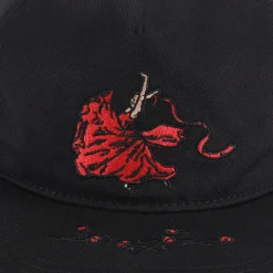 Pass~Port Red Flag Workers Cap - Black