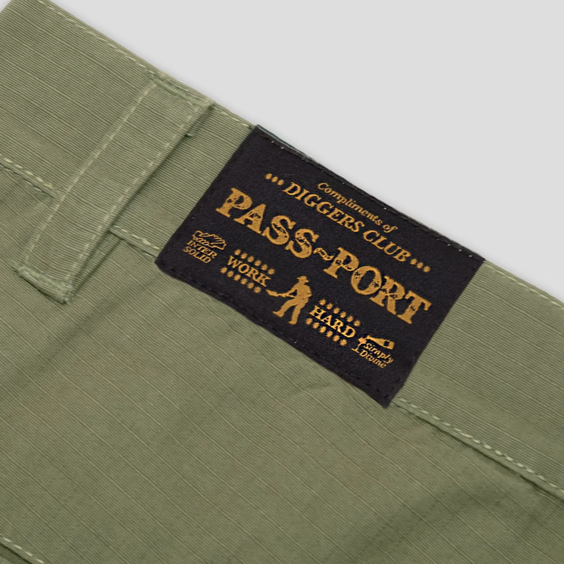 Pass~Port Ripstop Double Knee Diggers Club Pant - Moss