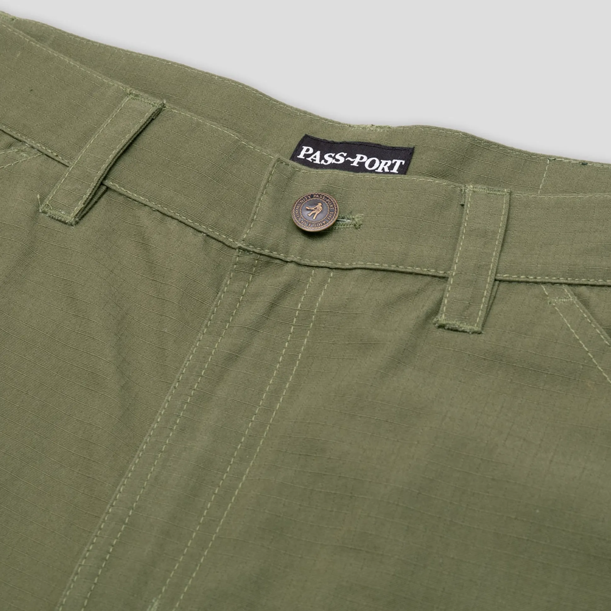 Pass~Port Ripstop Double Knee Diggers Club Pant - Moss