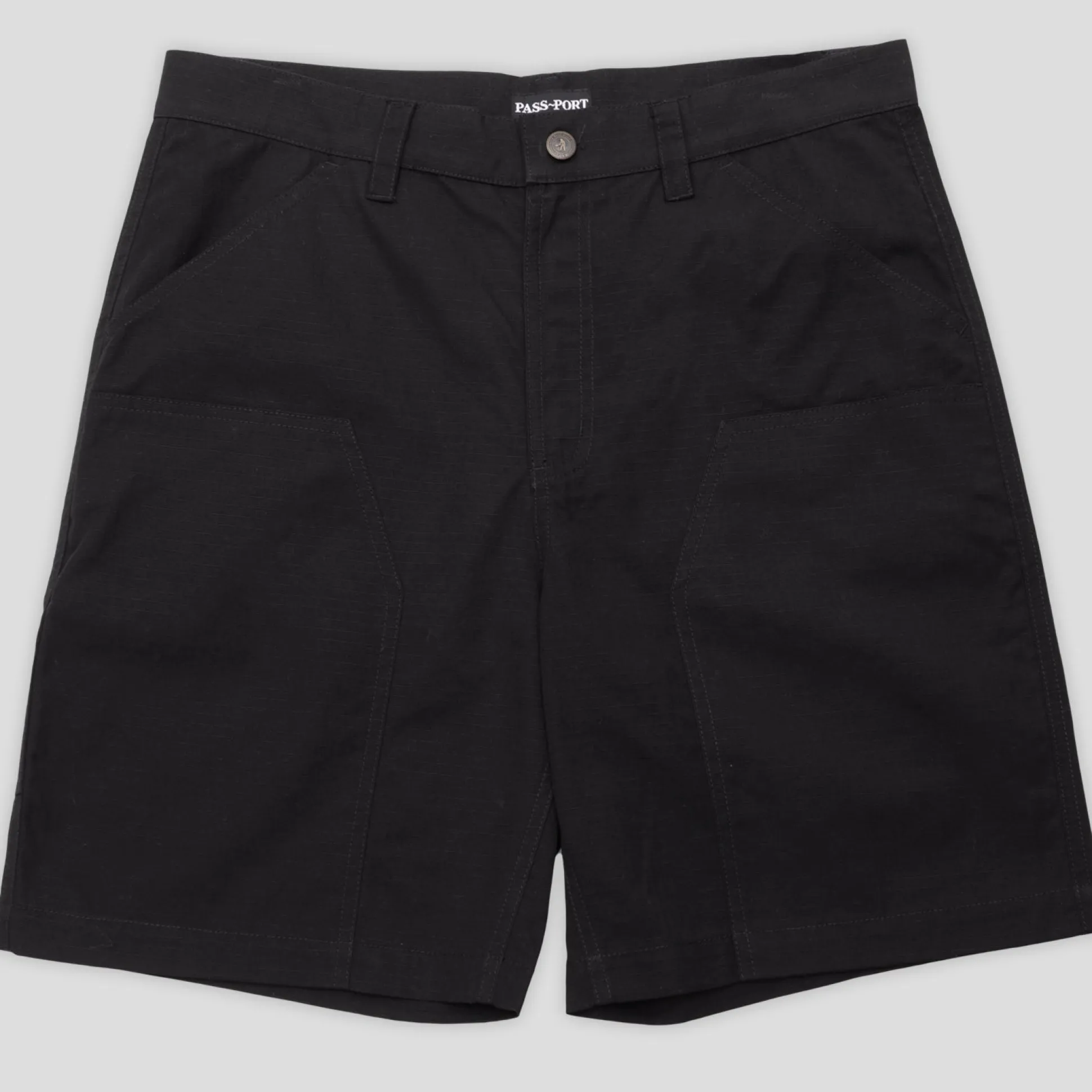 Pass~Port Ripstop Double Knee Diggers Club Short - Black