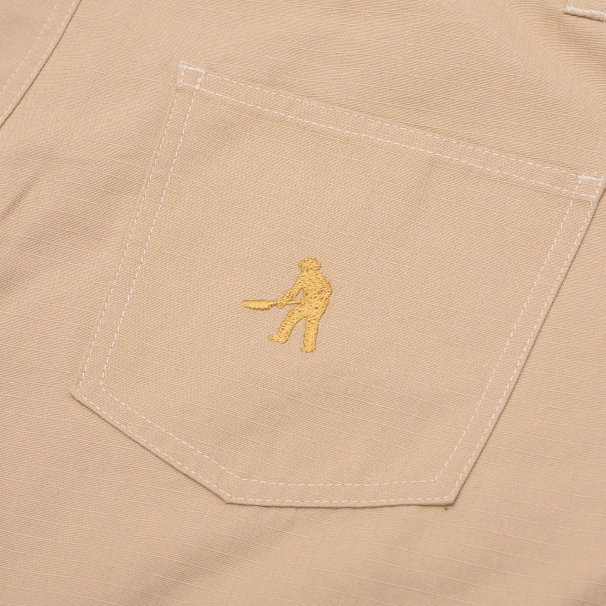 Pass~Port Ripstop Double Knee Diggers Club Short - Khaki