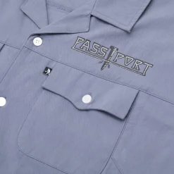 Pass~Port Screwed Casual Shirt - Steel Blue