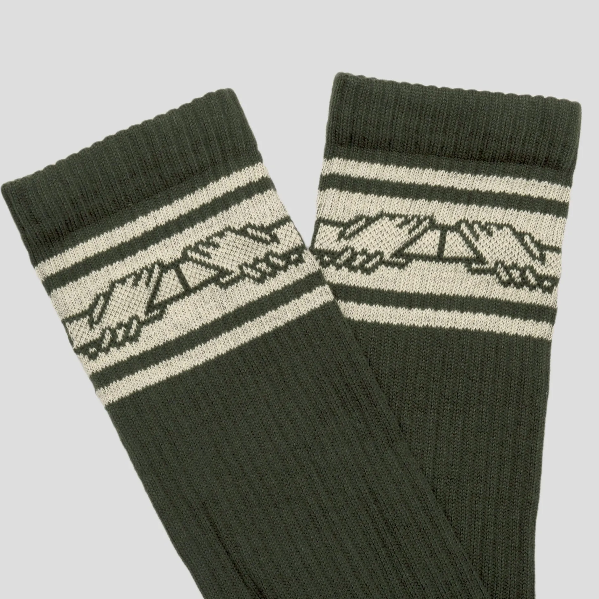 Pass~Port Store & Gallery Exclusive Inter~Solid Sox - Forest Green