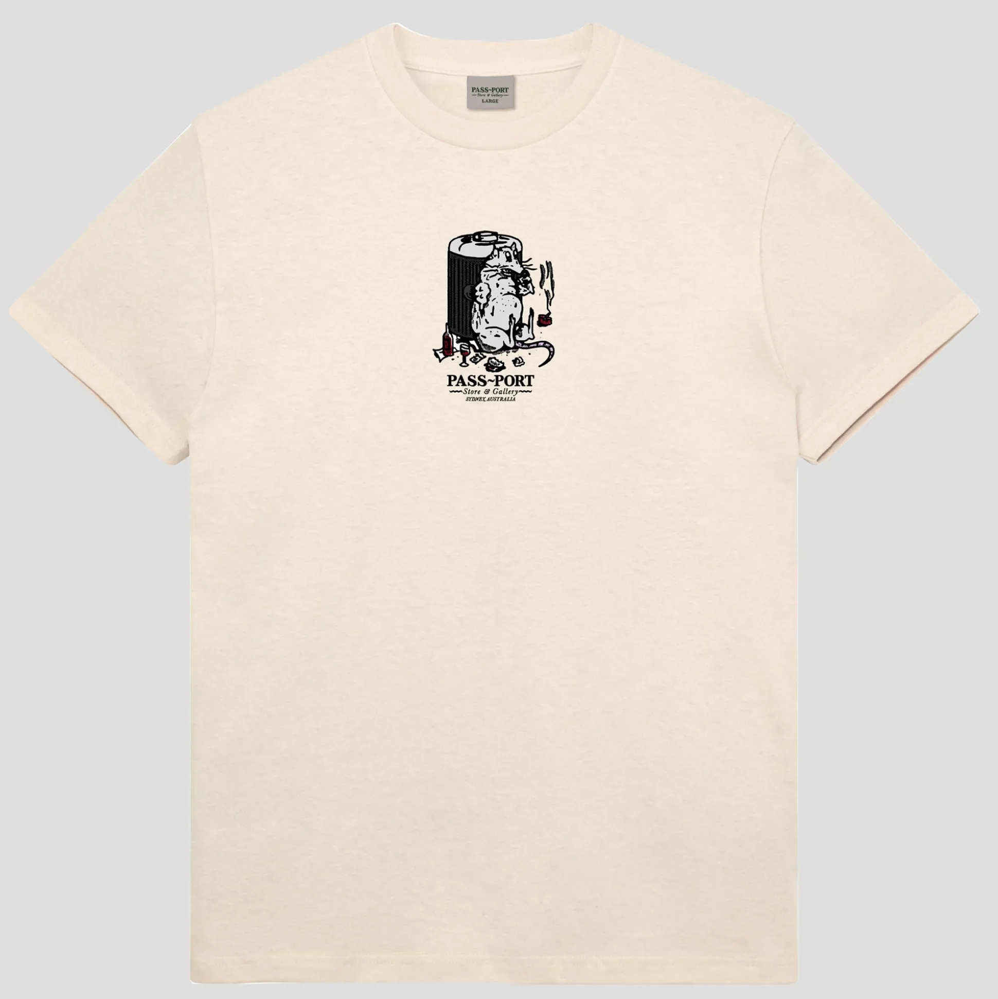 Pass~Port Store & Gallery Exclusive Bin Rat Tee - Natural
