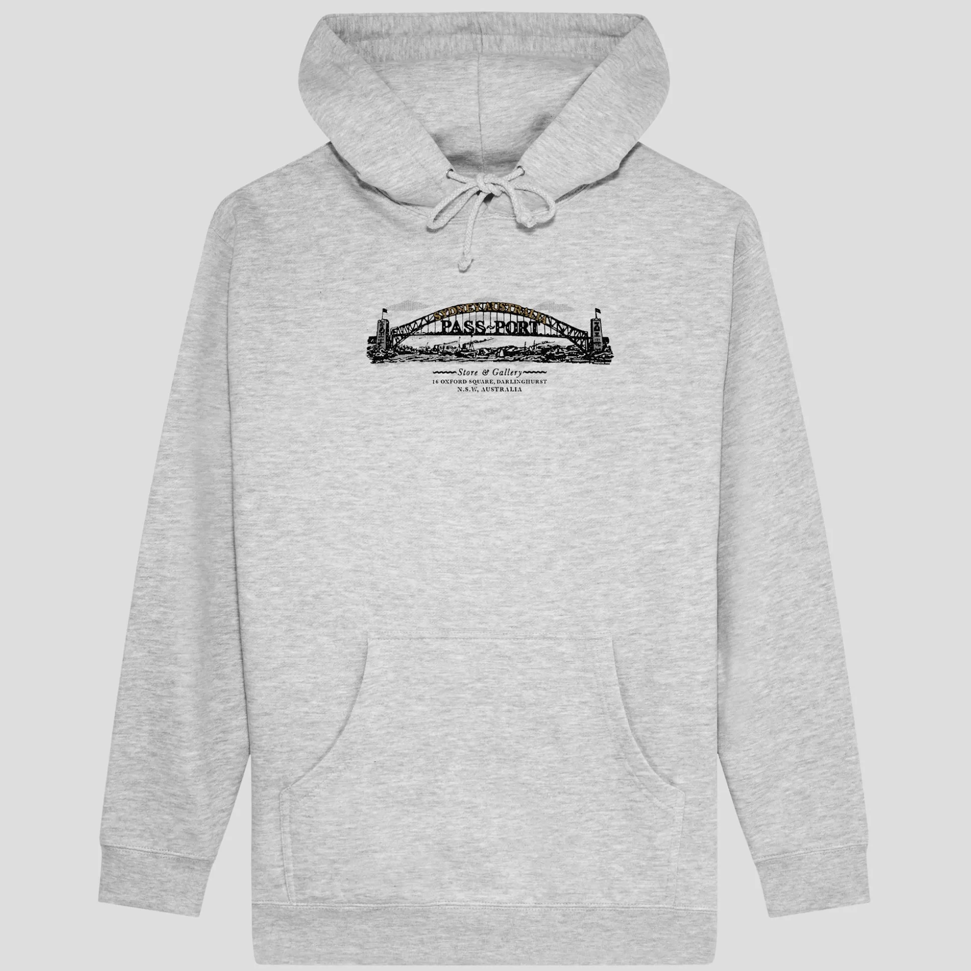 Pass~Port Store & Gallery Exclusive Sydney Harbour Hoodie - Ash