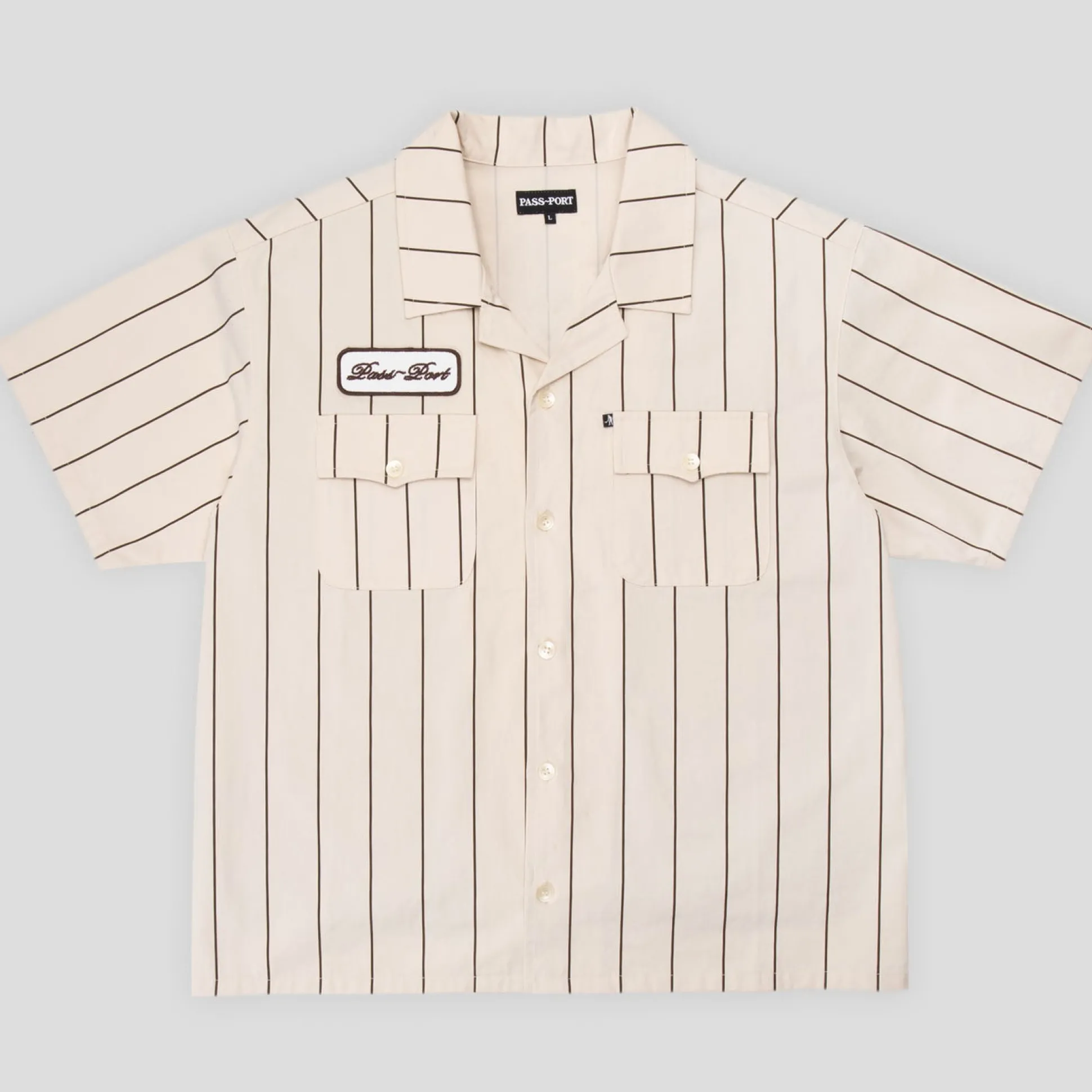 Pass~Port Striped Casual Shirt - Cream