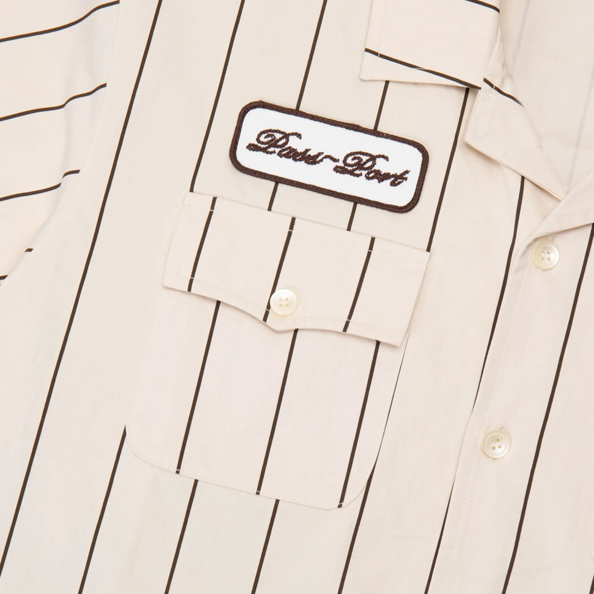 Pass~Port Striped Casual Shirt - Cream