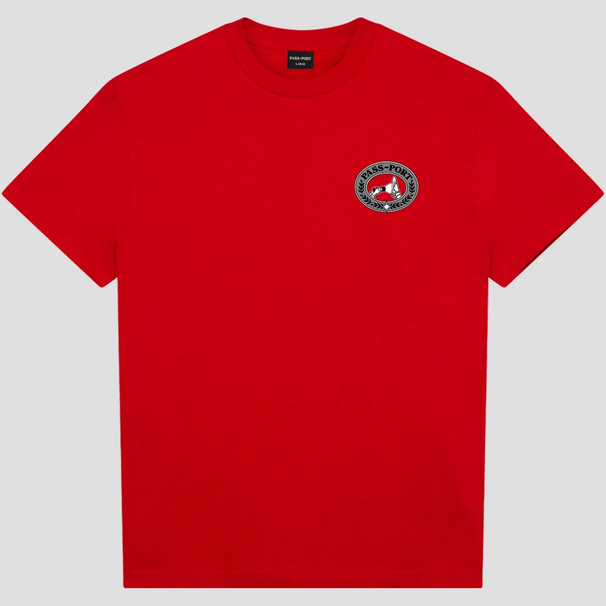 PASS~PORT "TEST STRIP" TEE RED