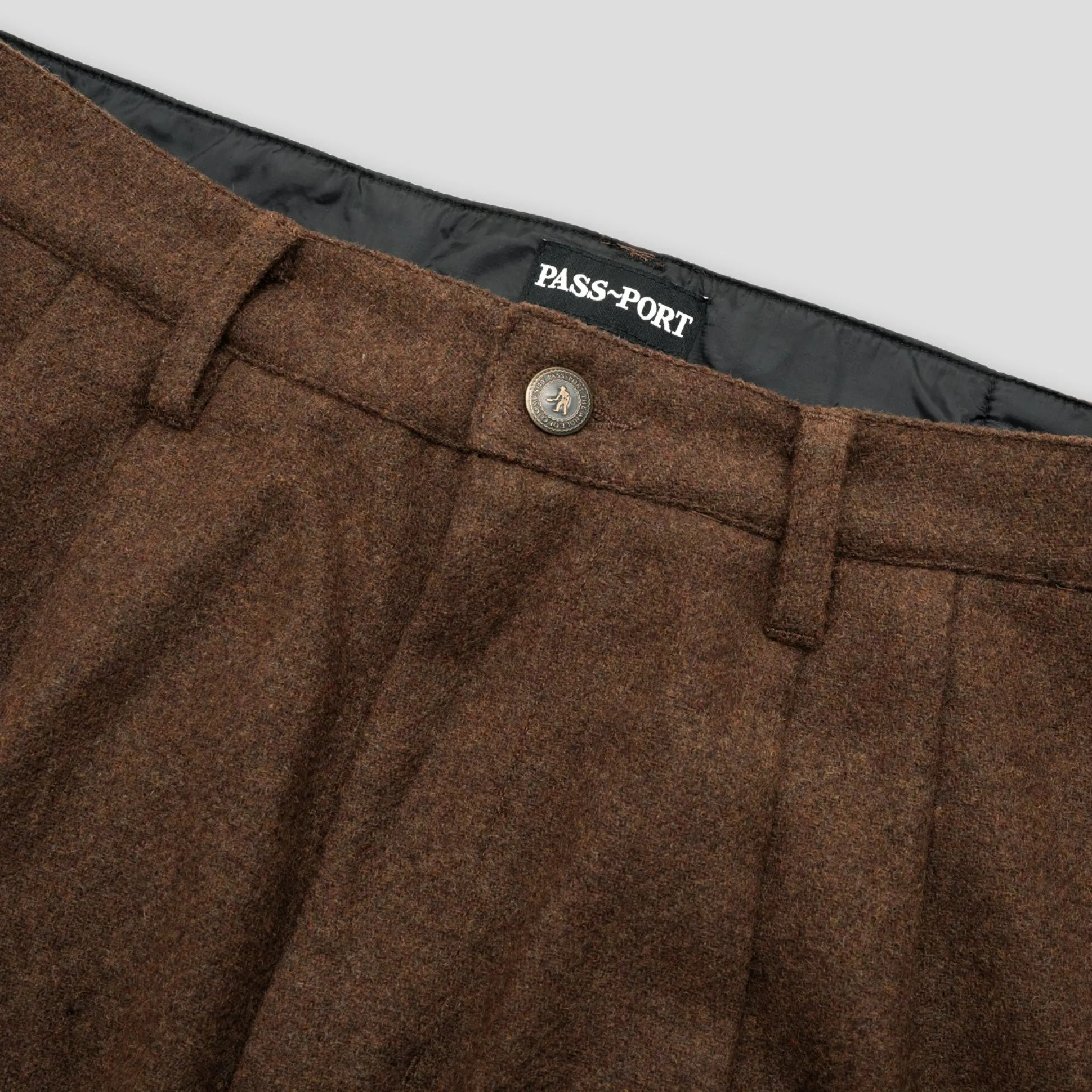 Pass~Port Woolen Leagues Club Pant - Brown