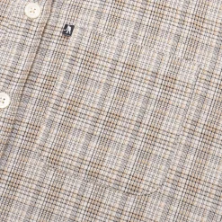 Pass~Port Workers Check Shirt Short-sleeve - Black / Bronze